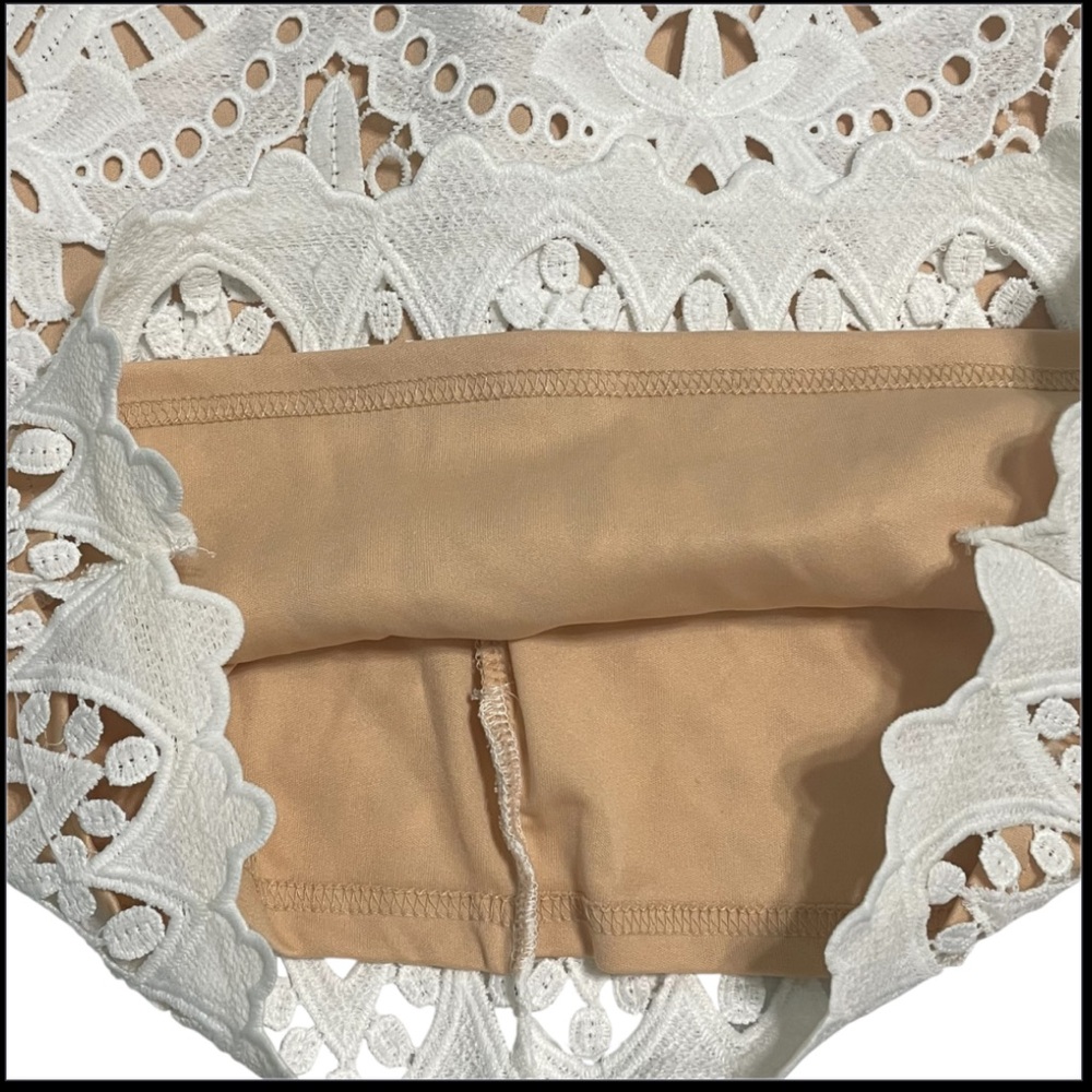 Lulu's Creamy White Lace Mini Dress - Picture 16 of 16